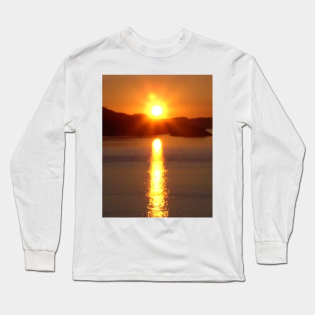 Alaska sunset Long Sleeve T-Shirt by WelshDesigns